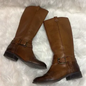Jessica Simpson Riding Boots Brown‎ Winter Haze Women's Size 8.5 B41 thumbnail 2