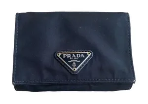 Prada Women’s Nylon‎ Tessuto Mini Wallet Black Iconic Y2K Multi-compartment thumbnail 1