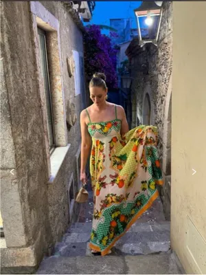 ALÉMAIS Lemonis Printed Linen Midi Dress AU8/US4 thumbnail 9