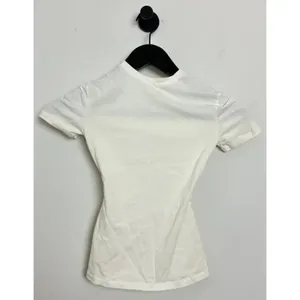 SKIMS Stretch Cotton Tee in Bone Size X-Small thumbnail 8