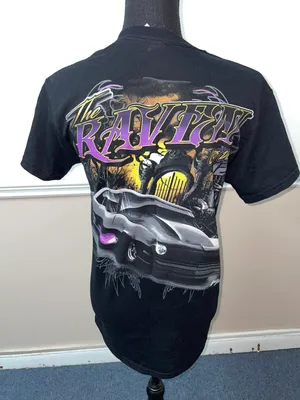Gildan The Raven Car Black Short Sleeve Tee Shirt Size Small thumbnail 3