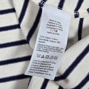 J. Crew Structured muscle T-shirt in stripe mariner cotton‎ M NWT thumbnail 4