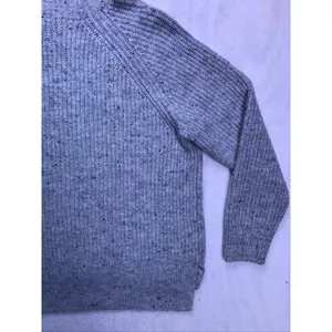 Madewell Turtleneck Sweater Womens‎ XL Gray Speckled Rib Knit Pullover thumbnail 7