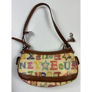 Dooney & Bourke Coated Rainbow‎ Doodle Graffiti Handbag Purse thumbnail 4