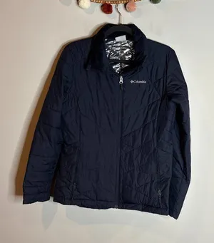 Columbia navy blue Omni Heat winter coat thumbnail 1
