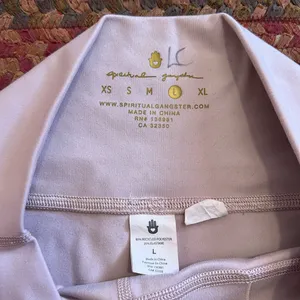 Spiritual Gangster Light Pink Stretch Bike Shorts thumbnail 2