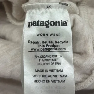 Patagonia Womens Organic Cotton Quilt Crewneck Sweatshirt Oatmeal Heather Large thumbnail 7
