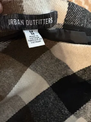 Urban Outfitters Buffalo Plaid Skirt in Black, Brown & Cream thumbnail 2