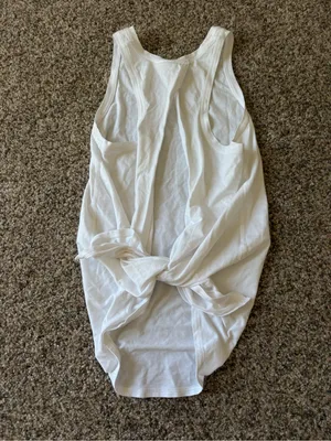 Lululemon White Tie Tank Top thumbnail 6
