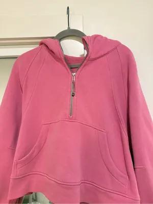 Lululemon Half-Zip Scuba- Pink Blossom Medium/Large thumbnail 3