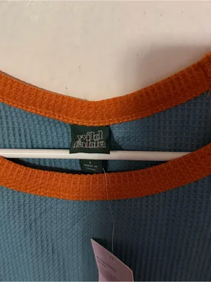 Target Blue Crop Top with Orange Trim thumbnail 4