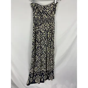 Lucky Brand Patterned Strapless Maxi Dress Size Medium thumbnail 4