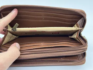 Stone Mountain Wallet Womens One Size Brown Leather Zip Around ID Card Slots thumbnail 6