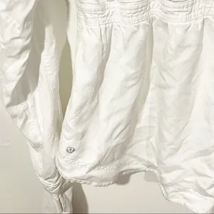 Lululemon Womens Size 6‎ White Cinched Waist Inner Peace Athletic Jacket thumbnail 5