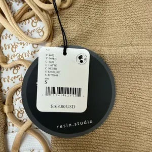 Free People x Resin Obsidian‎ Cream Full Suit size small thumbnail 3