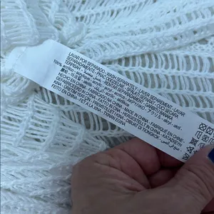 Zara White Crochet Cover Up Maxi Dress thumbnail 9