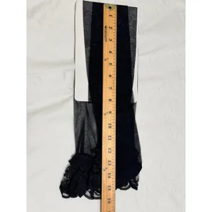 Vintage Christian Dior, Givenchy Pantyhose Lot 3 Pairs Black Dot Lace Shimmer‎ thumbnail 8
