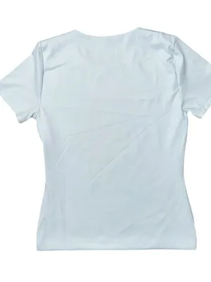 SPANX NWT Size S Light Sky Blue Smoothing Jersey Short Sleeve Crewneck T-Shirt thumbnail 5