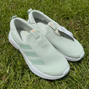 Adidas Women's Mint Green Slip-On Sneakers cloud foam size 8 thumbnail 1