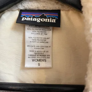 Patagonia Women Fleece Vest Beige Zip‎ Pockets Size S Warm Outdoor Casual thumbnail 6