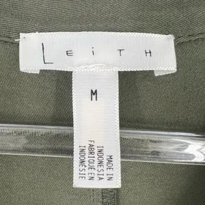 Leith Ruffle Front Hi-Lo Blouse‎ Olive Green M thumbnail 5