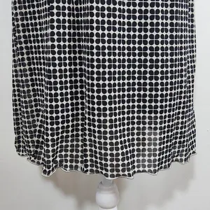 Max Studio Black Print Mesh Empire Waist Dress Size Small Graphic Print Dress thumbnail 4