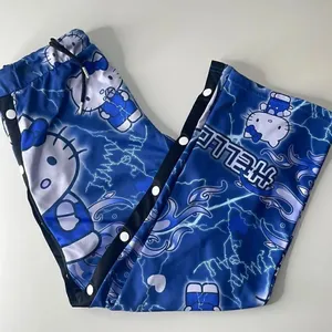 Hello Kitty Jimmy Paul sweatpants. Size small. Drawstring waist. Snap up legs. thumbnail 3