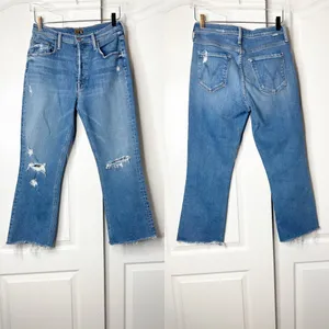 Mother Denim - The Tripper Ankle Fray in Play Like a Pirate Wash Size 28 thumbnail 4