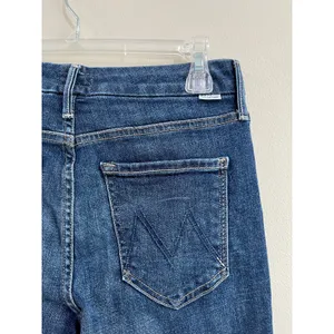 MOTHER‎ The Looker Crop Skinny Jeans Dark Wash Stretch Denim Sz 26 thumbnail 6