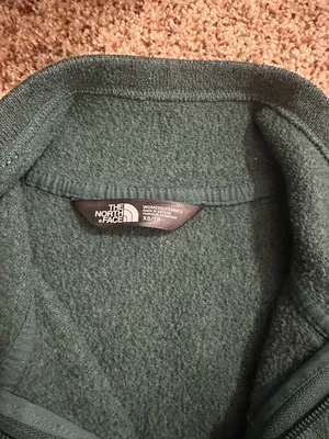 The North Face Dark Teal Fleece Quarter-Zip Pullover thumbnail 2