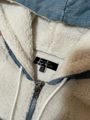 Grey Bandit Denim Sherpa Jacket thumbnail 2