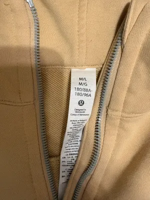 Lululemon Half-Zip Scuba Tan Hoodie thumbnail 3