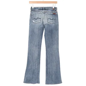 7 For All Mankind Jeans Women's 24 Bootcut Blue Distressed Excellent thumbnail 6
