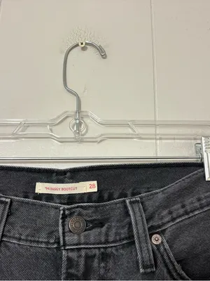 Levi’s 94 Baggy Bootcut Jeans Black Wash Size 28 Y2K thumbnail 4