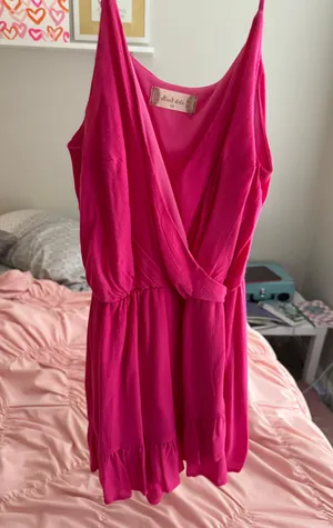 Altar'd State Hot Pink Romper thumbnail 2