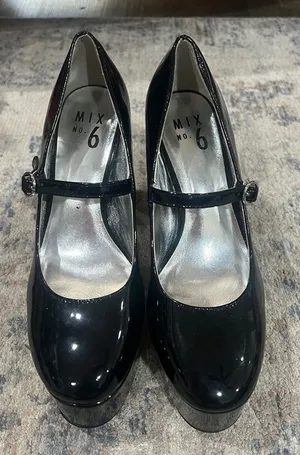 FINAL PRICE Mix No. 6 Shiny Black Heels thumbnail 1