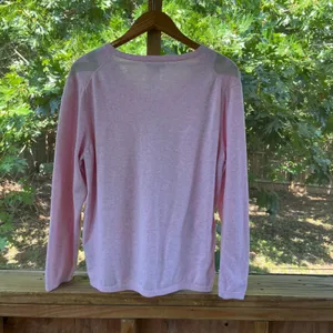 Tommy Hilfiger Pink & Tan Argyle Sweater 100% Cotton Size XXL thumbnail 2