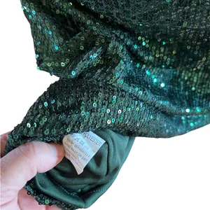 Elegant Green Sequin Mini Dress Size 14 thumbnail 4