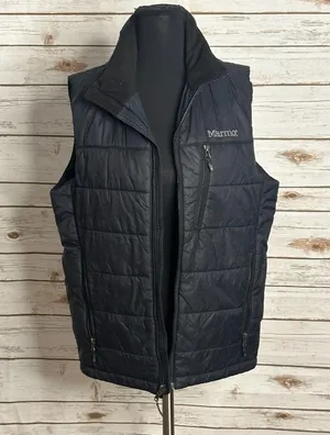 Marmot gorpcore black insulated puffer vest Size Small thumbnail 1