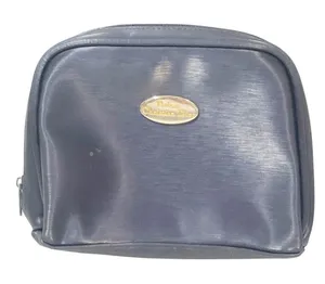 Christian Dior Parfume Blue Vinyl Cosmetic‎ Bag Zipper thumbnail 1