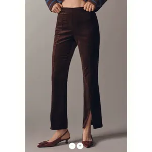 Anthropologie Maeve High-Rise Split-Front Velvet Skinny Pants thumbnail 2