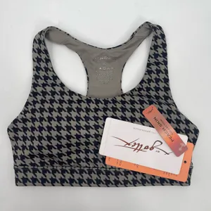 GOTTEX Sports Bra Size Extra Small Houndstooth NWT Black Athletic Gym Fitness thumbnail 13