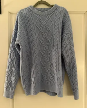 Aelfric Eden Women Sweater Oversized Knitted Sweater Woven Crewneck Pullover thumbnail 1
