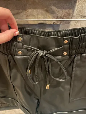 Black Leather Shorts thumbnail 2