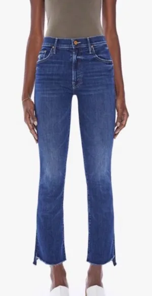 Mother The Insider Crop Step Fray Jeans Women’s Sz 27 thumbnail 1