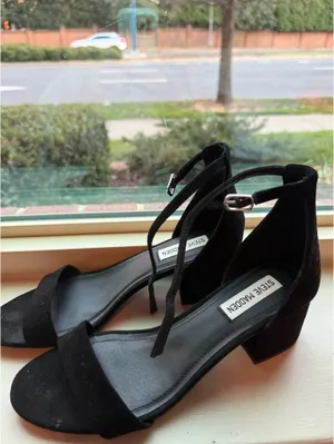 Steve Madden Heels Platform Black Suede 7.5 thumbnail 3