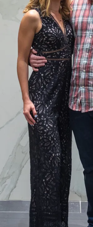 Lulus Black Lace Jumpsuit thumbnail 4