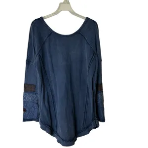 Free People You Don't Own Me Henley Thermal Sweater M boho thumbnail 3