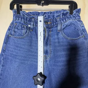 Vigoss Jani Baggy Jeans Womens 28 High‎ Rise Paperbag Denim Mom Jeans thumbnail 4