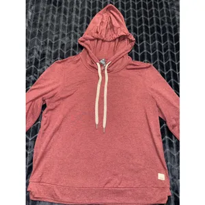 Vuori Women's Halo Essential Hoodie Red DreamKnit Pullover Lightweight Sz Xs thumbnail 2